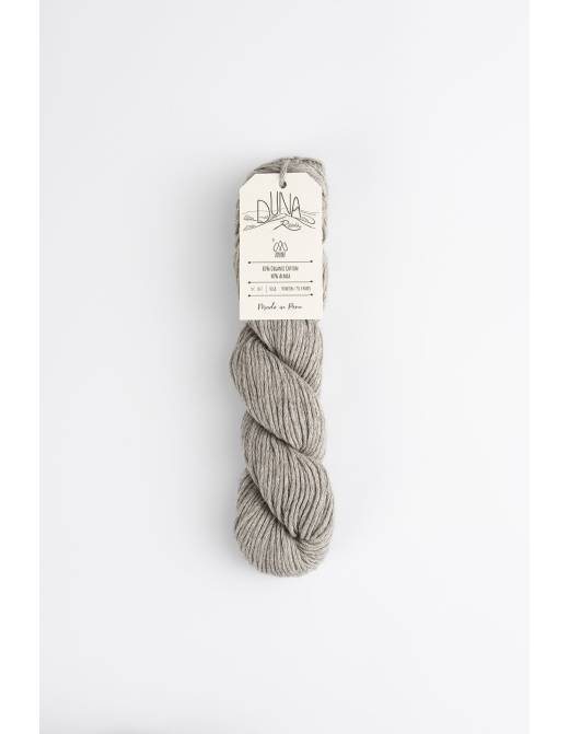 DUNA RAWI Amano | Hilo Algodón Orgánico y Alpaca para Tejer | Madeja 50g 1