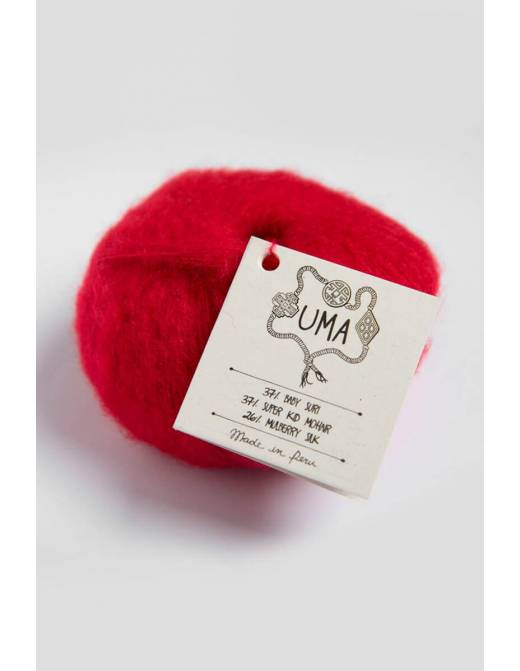 UMA Amano | Lana Baby Alpaca Suri, Mohair y Seda para Tejer | Ovillo 25g 1