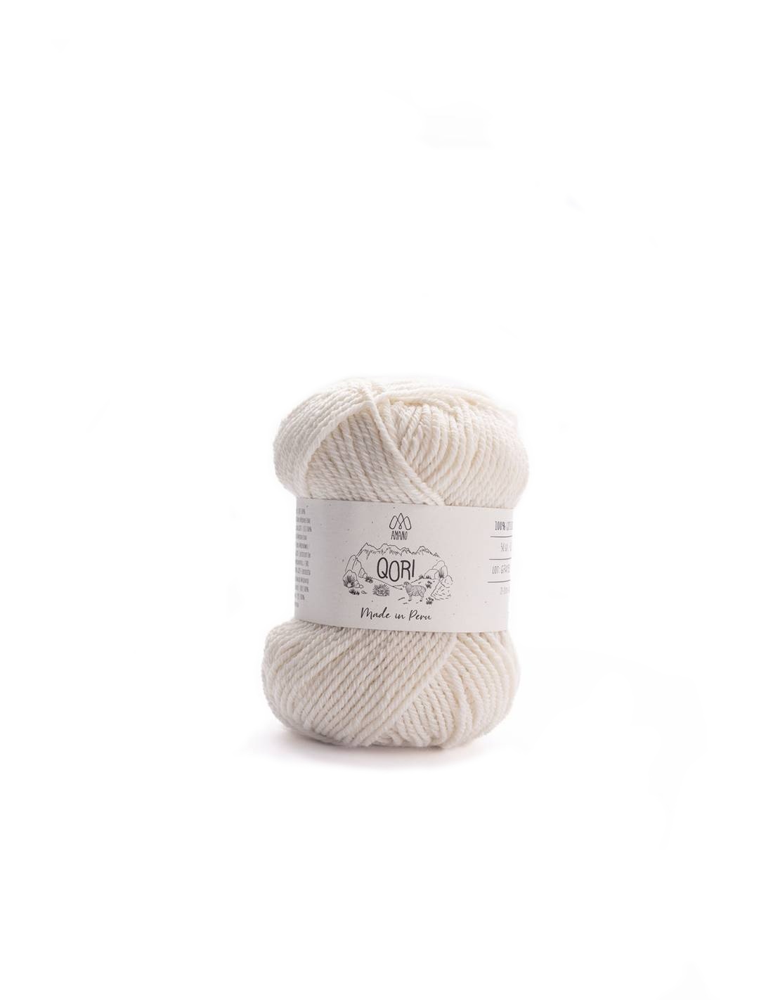 QORI Amano | Lana Merino Fina GOTS para Tejer | Ovillo 50g 1