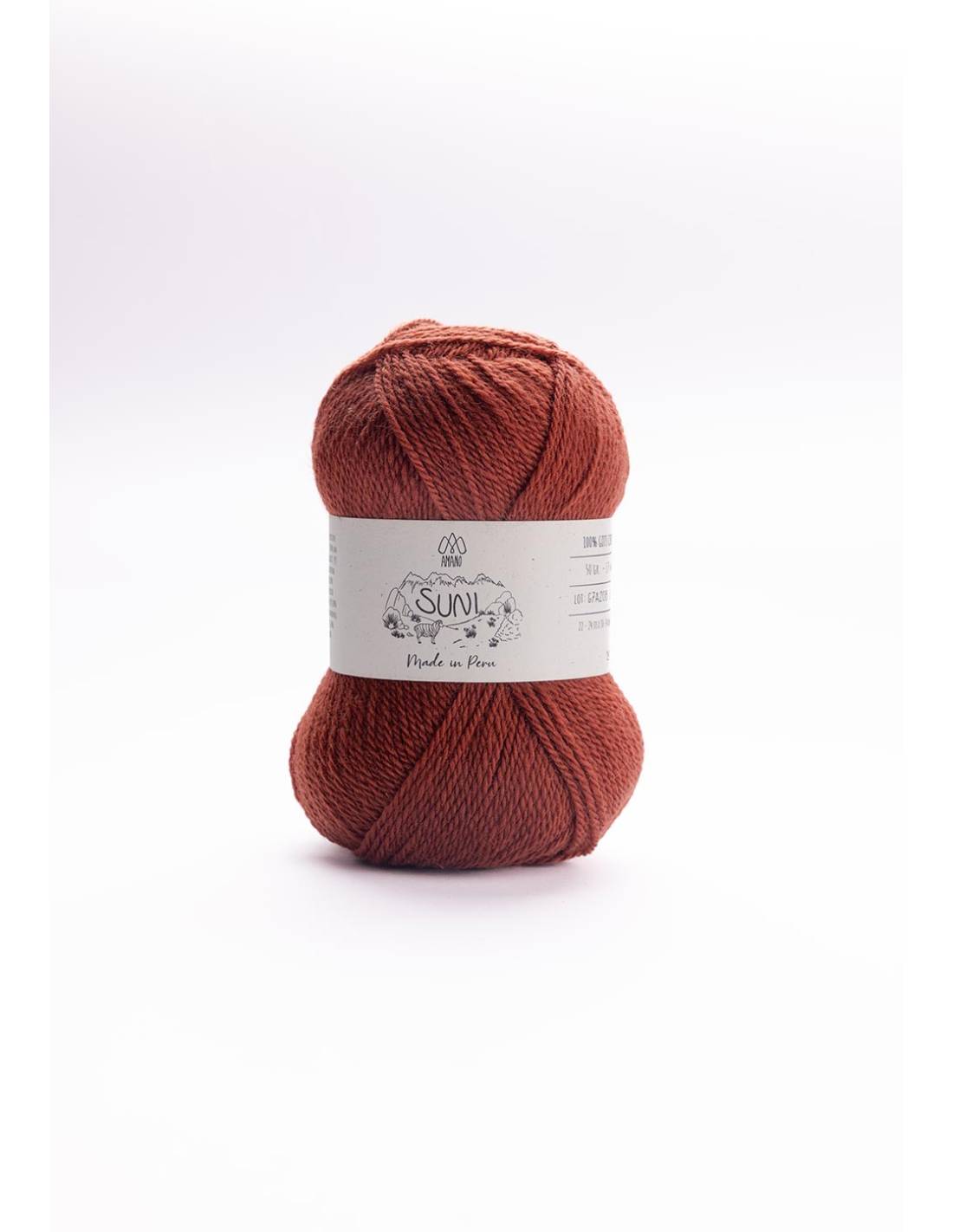 SUNI Amano | Lana Merino Fina GOTS para Tejer | Ovillo 50g 7