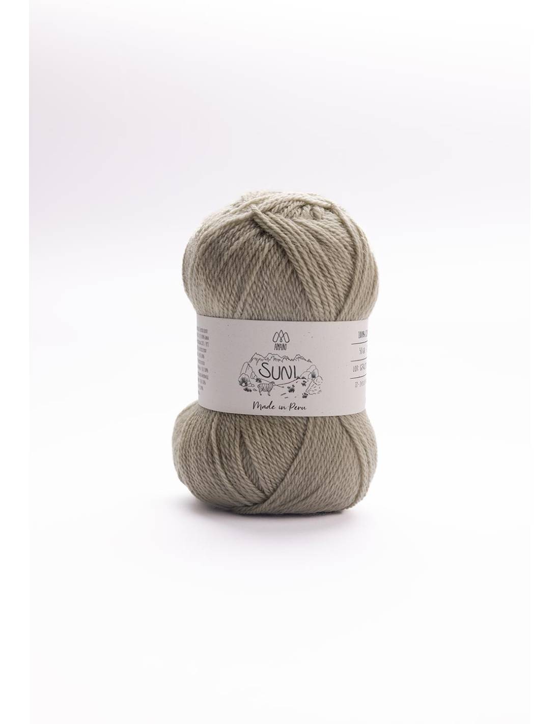 SUNI Amano | Lana Merino Fina GOTS para Tejer | Ovillo 50g 9