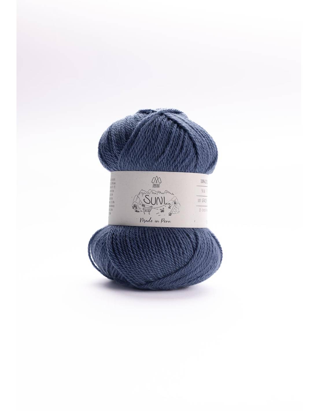 SUNI Amano | Lana Merino Fina GOTS para Tejer | Ovillo 50g 15
