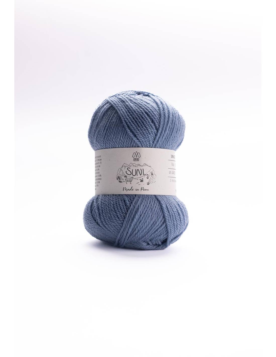 SUNI Amano | Lana Merino Fina GOTS para Tejer | Ovillo 50g 16