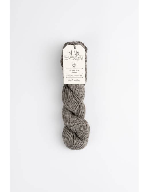 DUNA RAWI Amano | Hilo Algodón Orgánico y Alpaca para Tejer | Madeja 50g 10