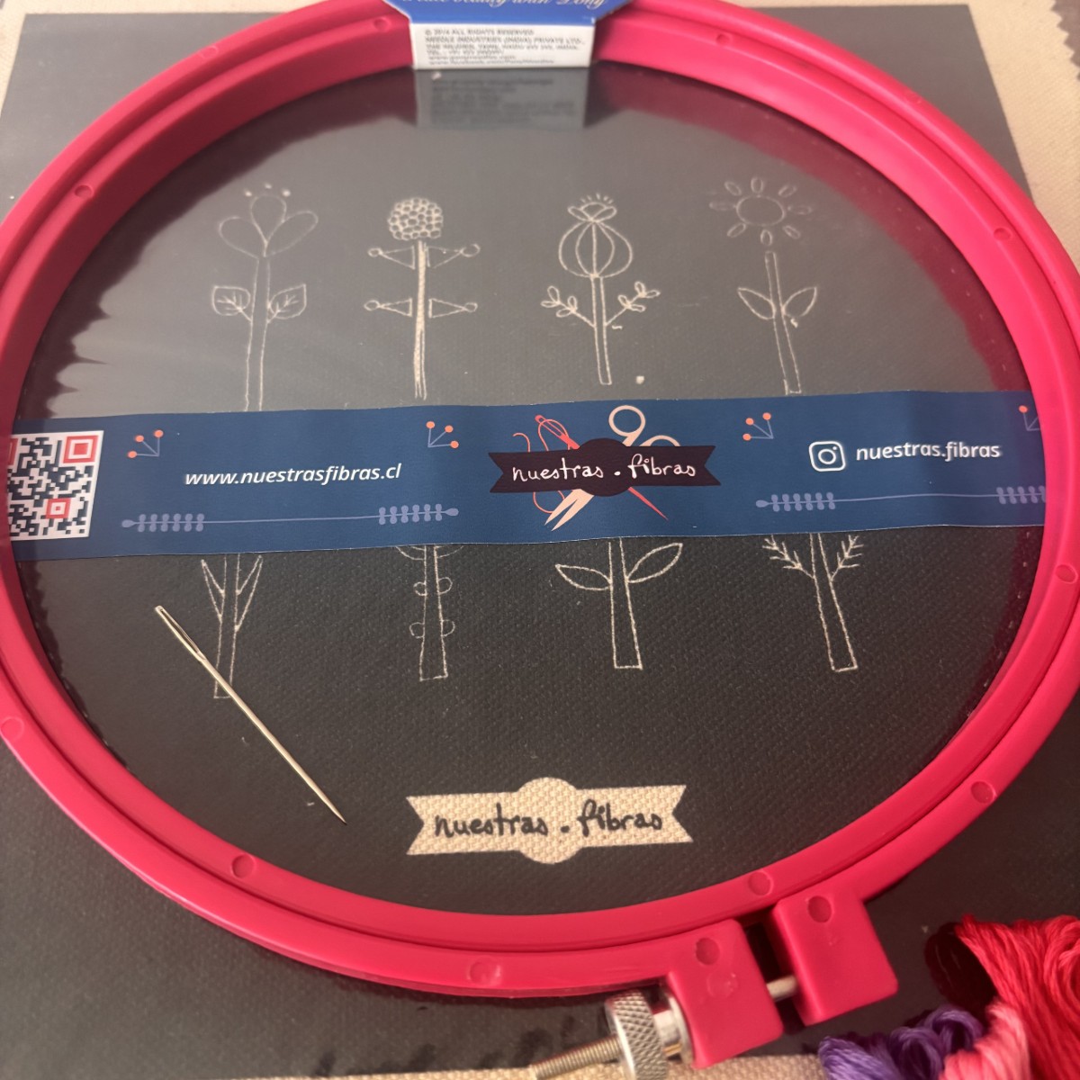 Kit de Bordado Floral Completo | Bastidor Pony + Hilos Tren de Algodón Pima Peruano 3