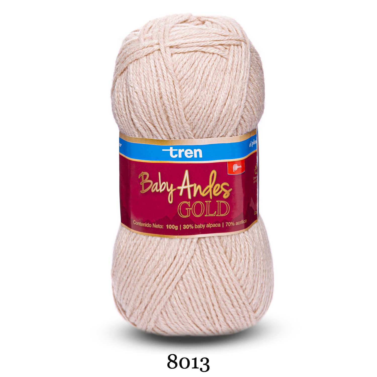 BABY ANDES GOLD Tren 100g | Lana Baby Alpaca y Acrílico para Tejer 12
