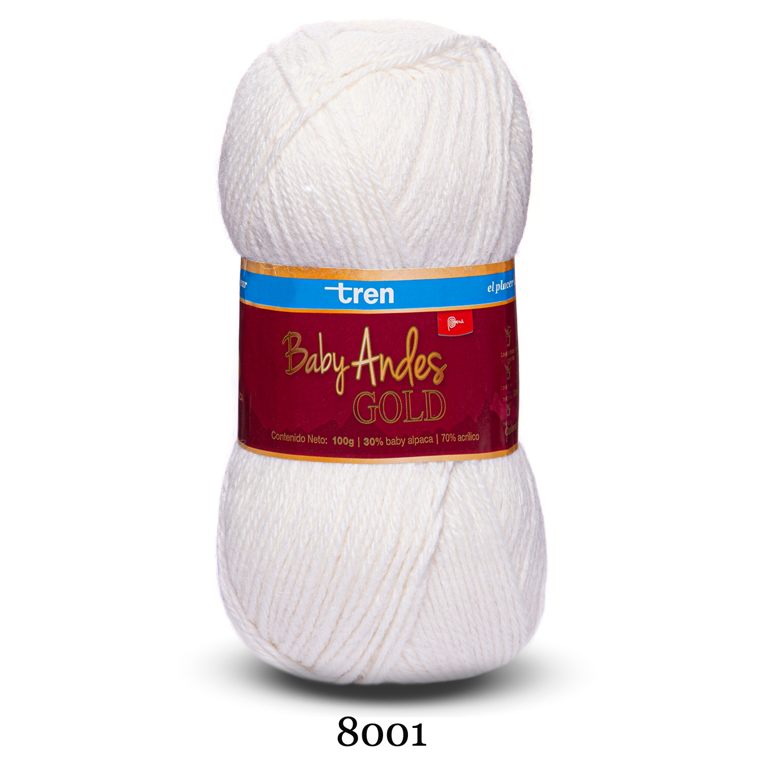 BABY ANDES GOLD Tren 100g | Lana Baby Alpaca y Acrílico para Tejer 11