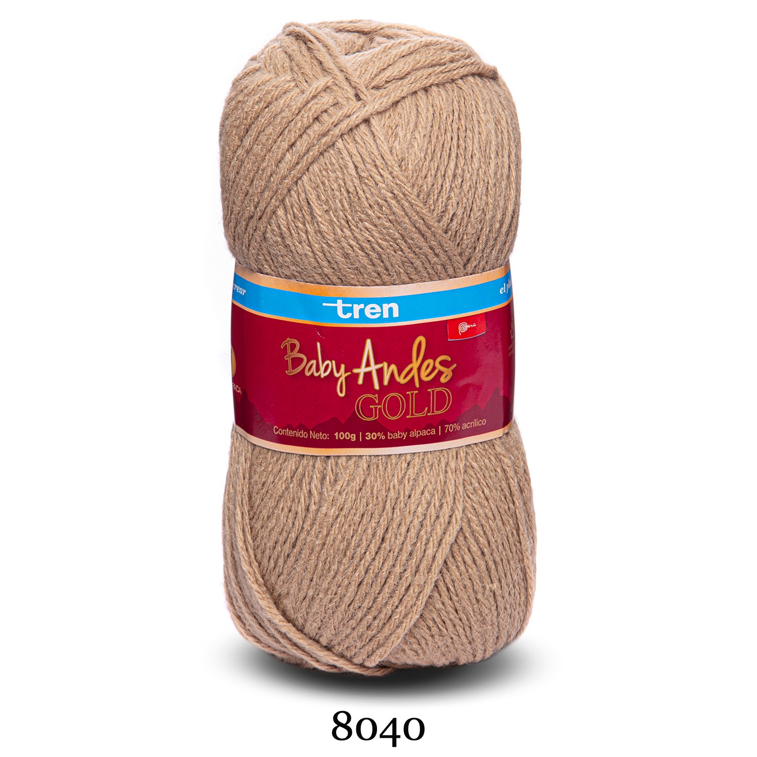 BABY ANDES GOLD Tren 100g | Lana Baby Alpaca y Acrílico para Tejer 13