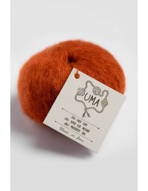 UMA Amano | Lana Baby Alpaca Suri, Mohair y Seda para Tejer | Ovillo 25g 3