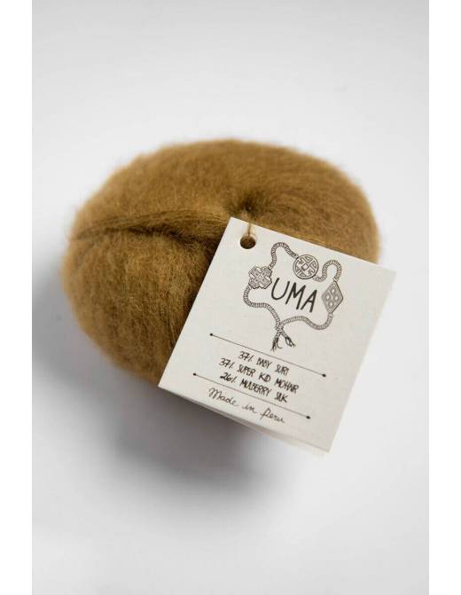UMA Amano | Lana Baby Alpaca Suri, Mohair y Seda para Tejer | Ovillo 25g 4