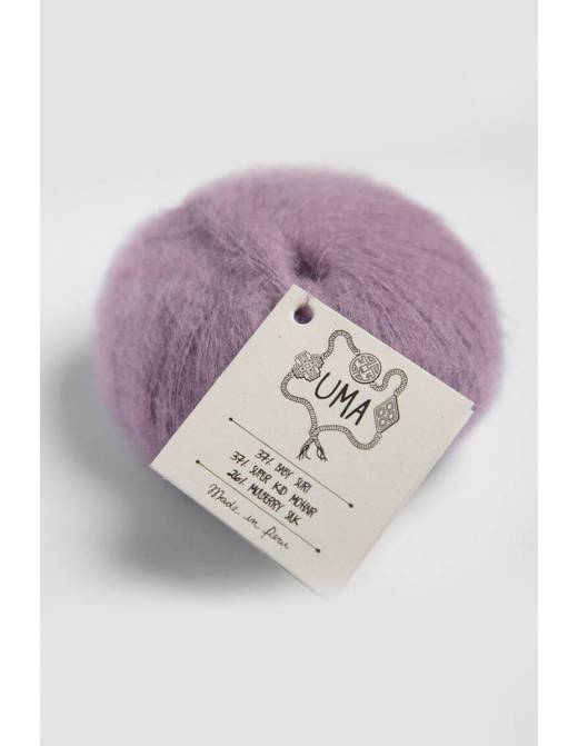 UMA Amano | Lana Baby Alpaca Suri, Mohair y Seda para Tejer | Ovillo 25g 6