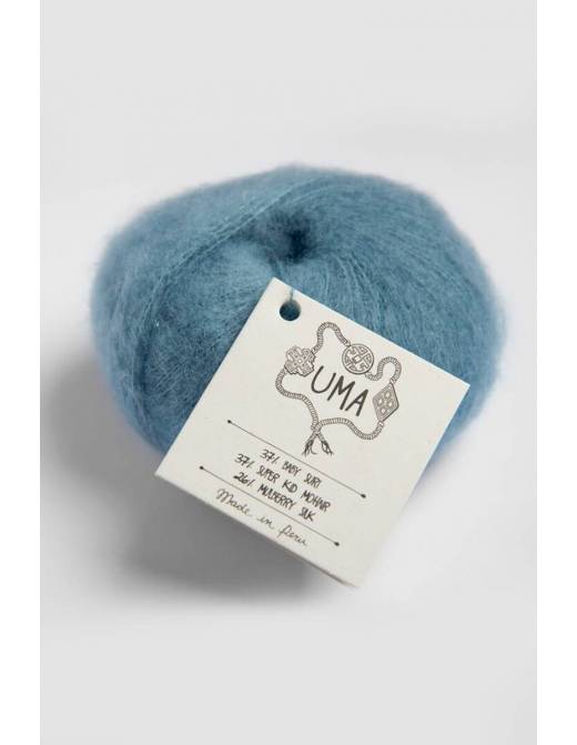 UMA Amano | Lana Baby Alpaca Suri, Mohair y Seda para Tejer | Ovillo 25g 7