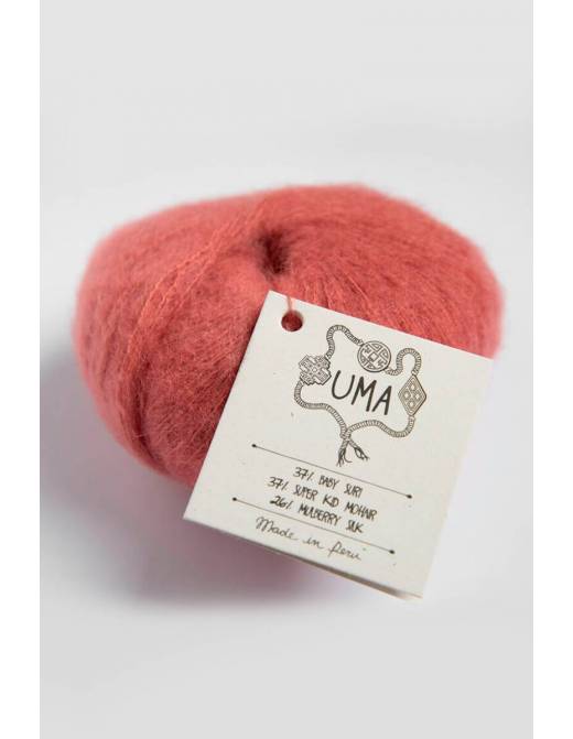 UMA Amano | Lana Baby Alpaca Suri, Mohair y Seda para Tejer | Ovillo 25g 8