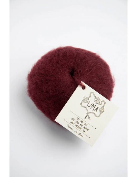 UMA Amano | Lana Baby Alpaca Suri, Mohair y Seda para Tejer | Ovillo 25g 13
