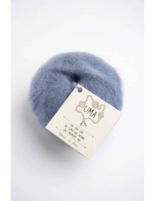 UMA Amano | Lana Baby Alpaca Suri, Mohair y Seda para Tejer | Ovillo 25g 14