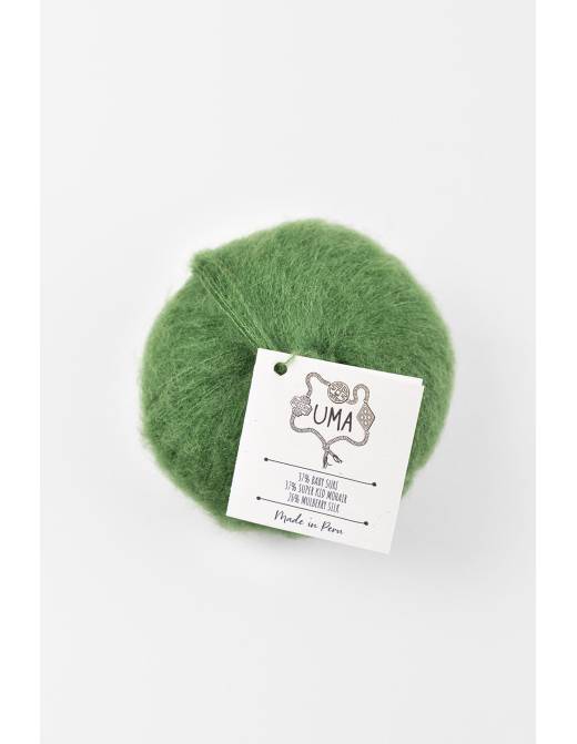UMA Amano | Lana Baby Alpaca Suri, Mohair y Seda para Tejer | Ovillo 25g 23