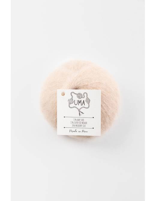 UMA Amano | Lana Baby Alpaca Suri, Mohair y Seda para Tejer | Ovillo 25g 25