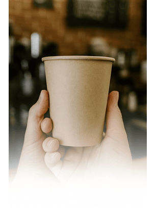 Vasos Compostables 12 Oz - Bebida Caliente y Fria