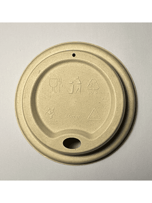 Tapas para Vasos Compostables de 8 Oz