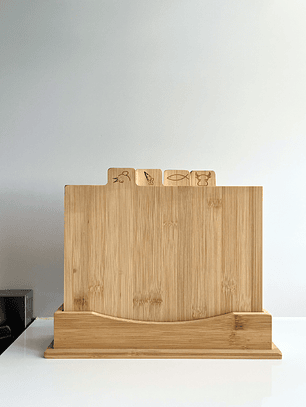 Set  4 Tablas Bambú 