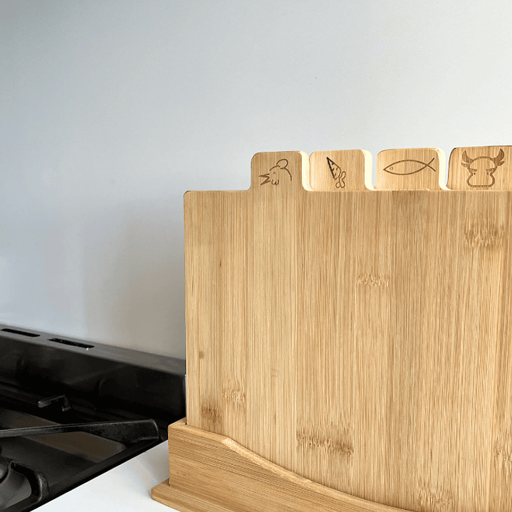 Set  4 Tablas Bambú  2