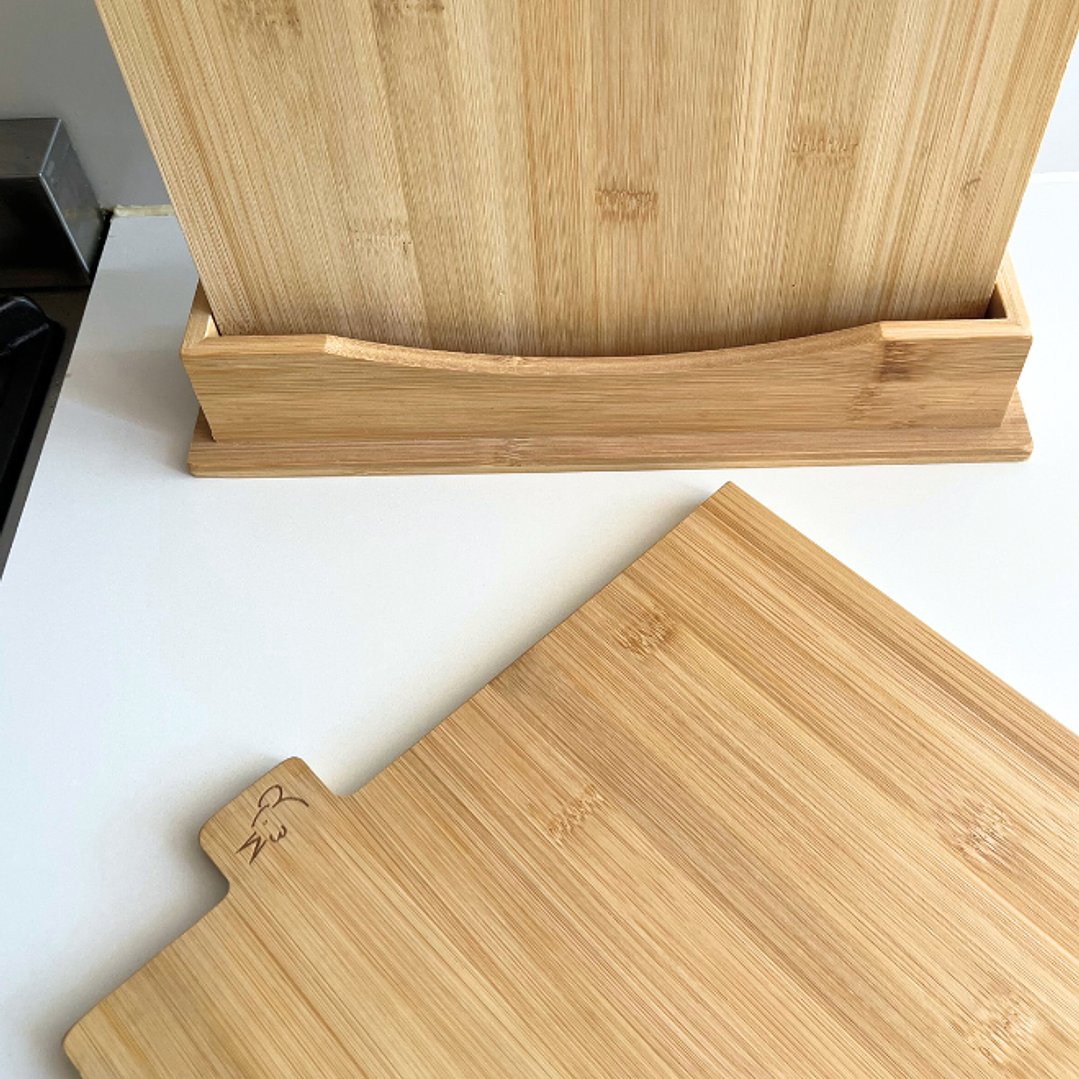 Set  4 Tablas Bambú  3