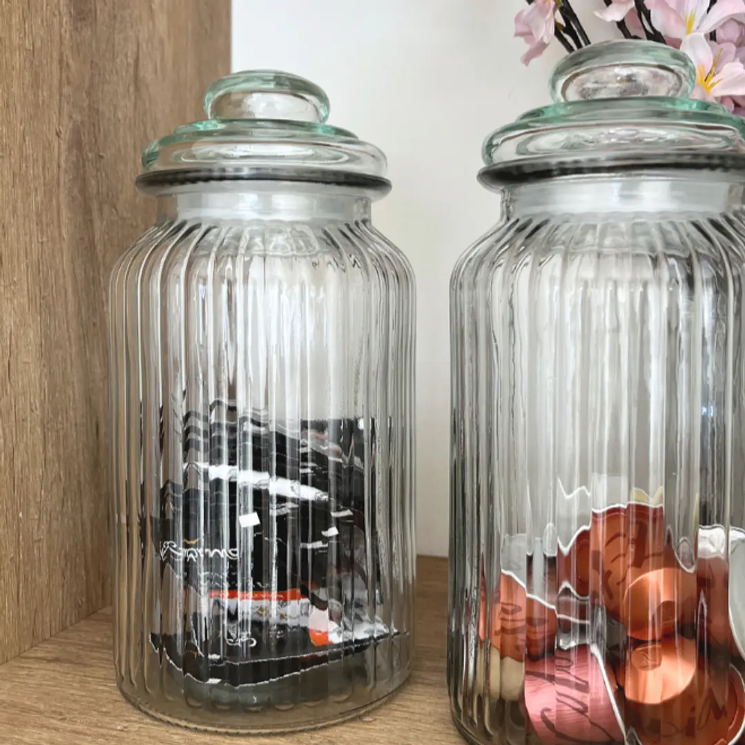 Frasco De Vidrio Hermético 1400 ML 3