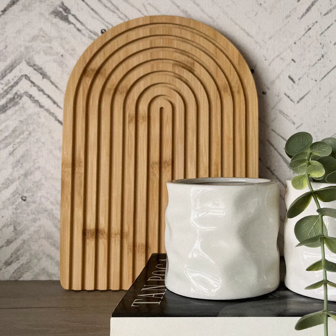 Tabla Madera Arco Decorativa  1