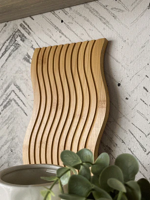 Tabla Madera Espiral Decorativa