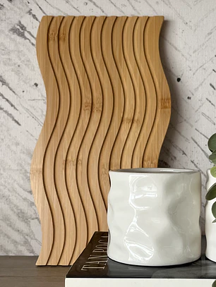 Tabla Madera Espiral Decorativa
