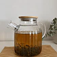 Tetera De Vidrio Con Tapa Bambú 1800 ML - Miniatura 2