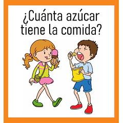  ¿Cuánta azúcar contiene la comida?
