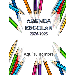 Agenda Escolar 2024-2025. Modelo # 2