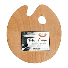 Paleta Mezcladora Artel Madera Ovalada 20 x 30 cm