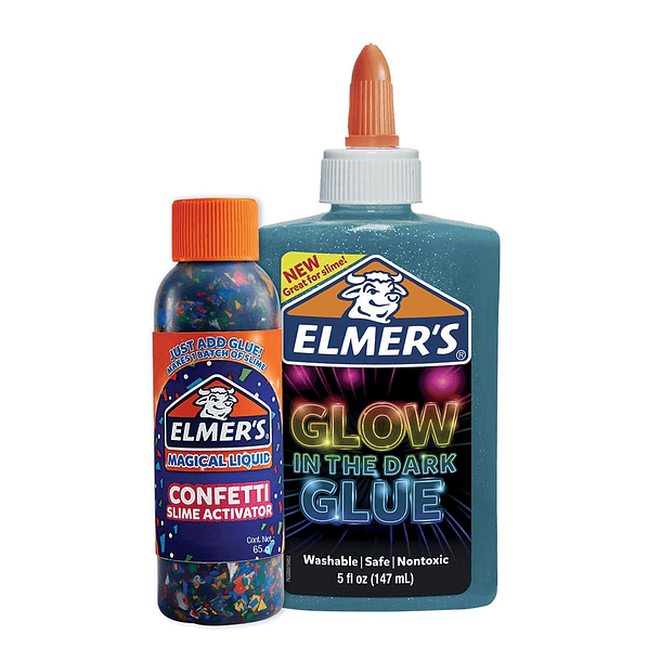 Slime Elmers Fiesta de Noche 2 Piezas Kit 3