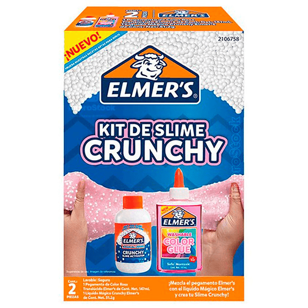 Slime Elmers Crunchy 2 Piezas Kit 1