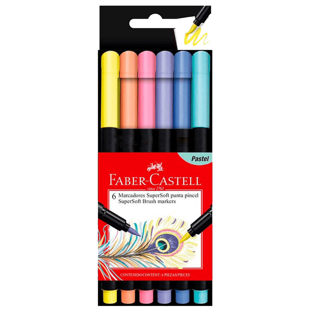 Rotulador Pastel 8 Colores/8 Piezas/Tinta Lavable/No Tóxica