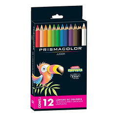 Lápices de Colores Prismacolor Junior Triangulares Gruesos Set de 12