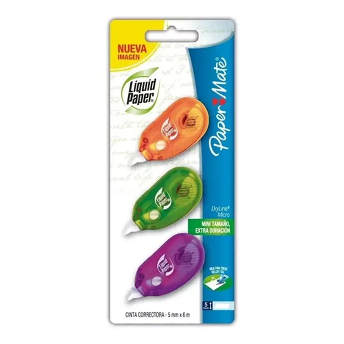 Corrector Paper Mate Liquid Paper en Cinta Pack de 3, cinta correctora - Vimarsana News