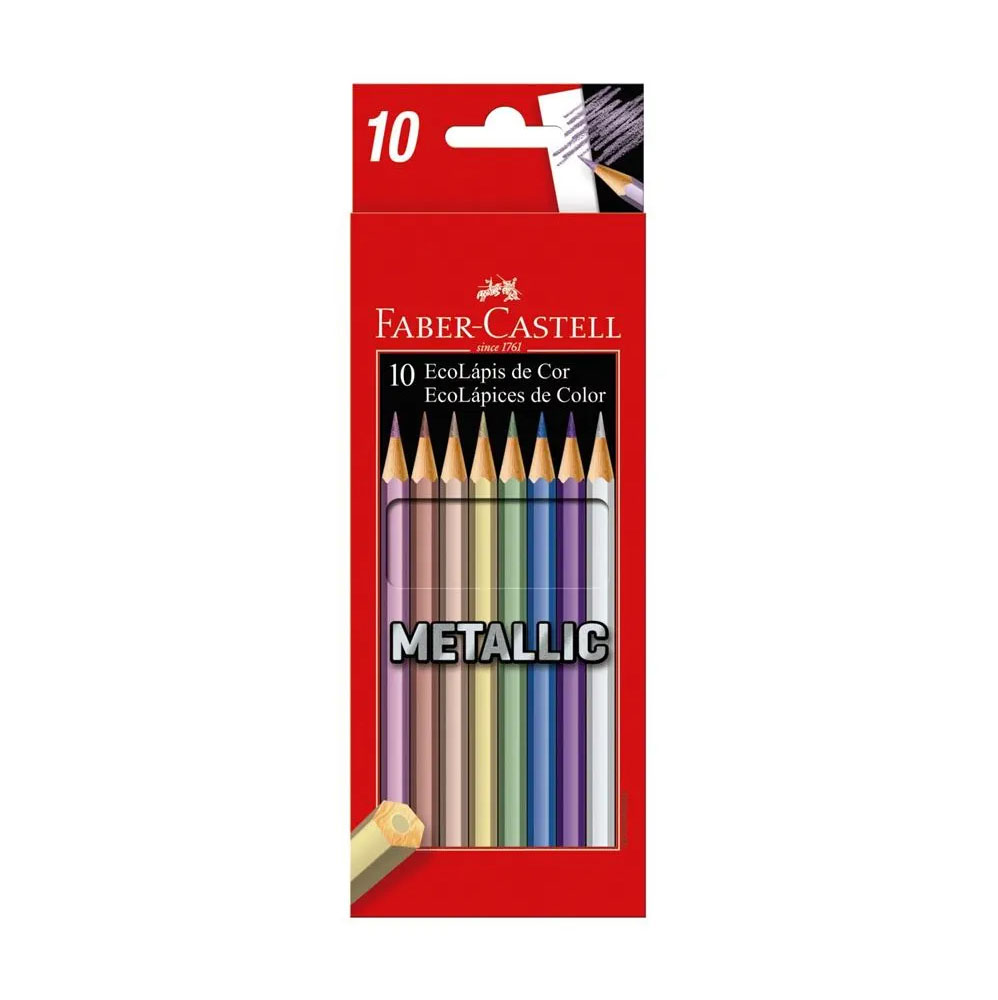 Lápices de Colores Faber Castell Ecolápices Metallic Set ...
