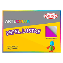 Papel Lustre Artel Pliegos 26,5 x 37,5 cm Pack de 20