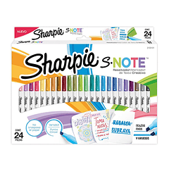 Destacadores Sharpie S Note Pastel Set de 24