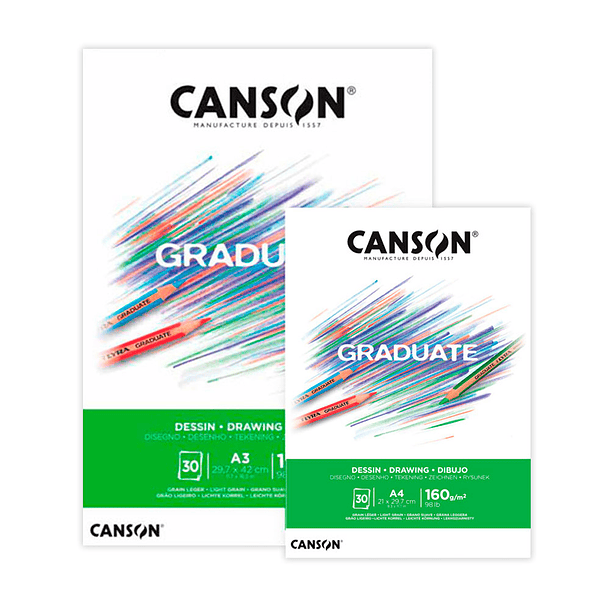 Block Canson Graduate Dibujo 30 hojas 160 g/m2 1