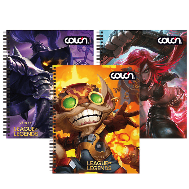 Cuaderno Universitario Colon League of Legends 7 mm 100 h 1