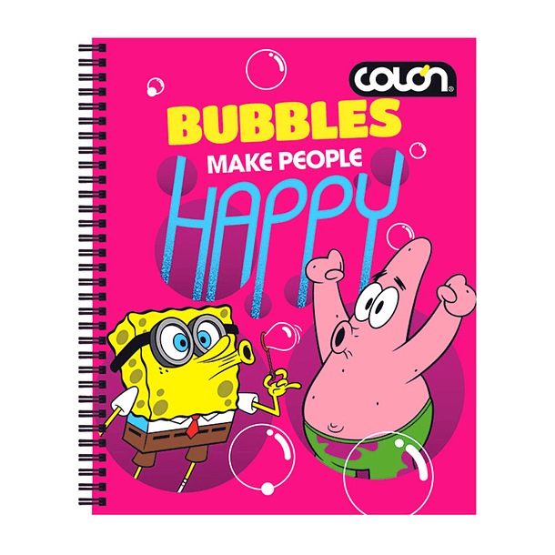 Cuaderno Universitario Colon Bob Esponja 7 mm 100 h 6