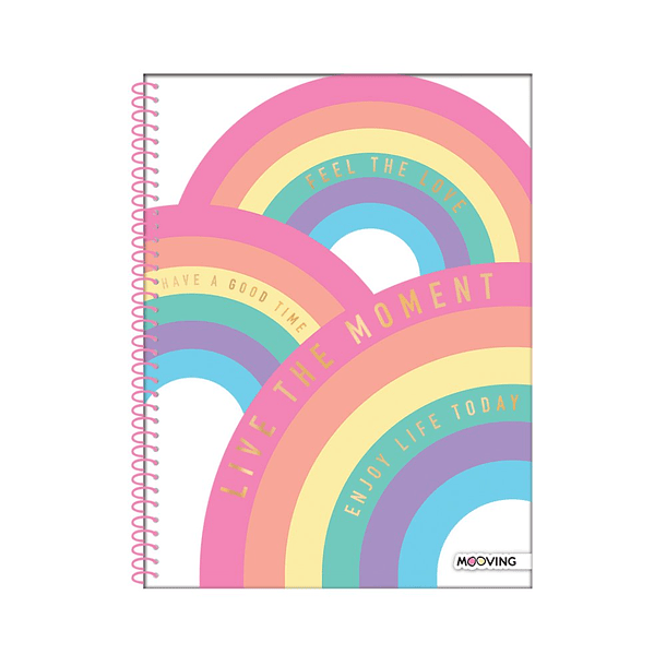 Cuaderno Triple Mooving Papel Premium Carta Golden Rainbow Diseño Aleatorio 2