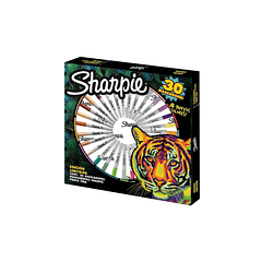 Plumones Permanentes Sharpie Punta Fina Earth Set de 30