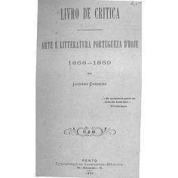 ARTE E LITERATURA PORTUGUEZA D'HOJE