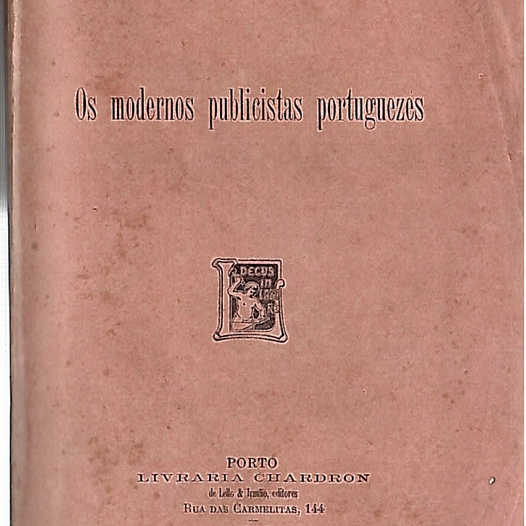 OS MODERNOS PUBLICISTAS PORTUGUEZES 1