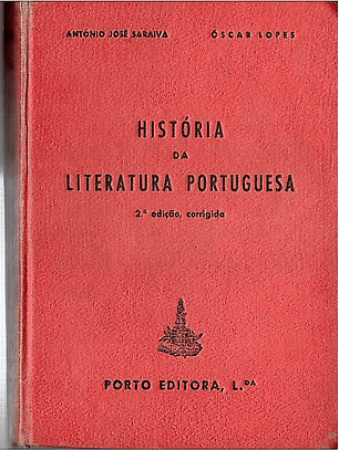 HISTÓRIA DA LITERATURA PORTUGUESA